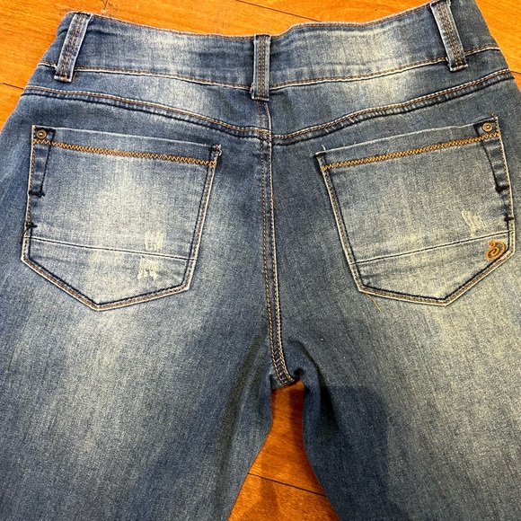 Indigo Rein Jeans Y2K Patches Skinny Distressed - Picture 7 of 9